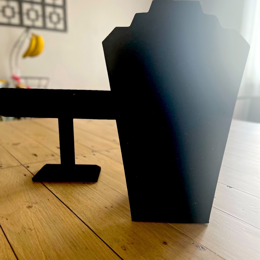 Jewelry holder for necklace and bracelets.